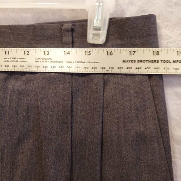 Timepieces Trousers Mens Size 36x33 100% Wool Classic Pleated dark grey brushed - Picture 3 of 12